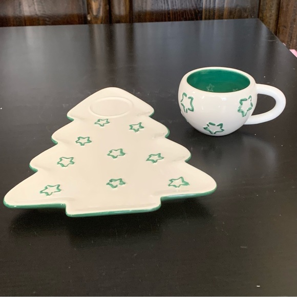 Department 56 Time to Celebrate Christmas Tree Plate & Mug Set - Picture 6 of 10